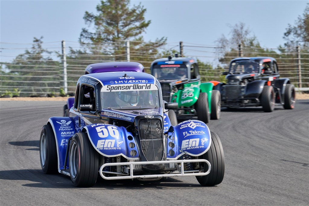 Mathias Ringgaard scorede sin første generelle sejr i Daarbak redoffice Legend Car Cuppen.
(Foto: Stumpphoto)